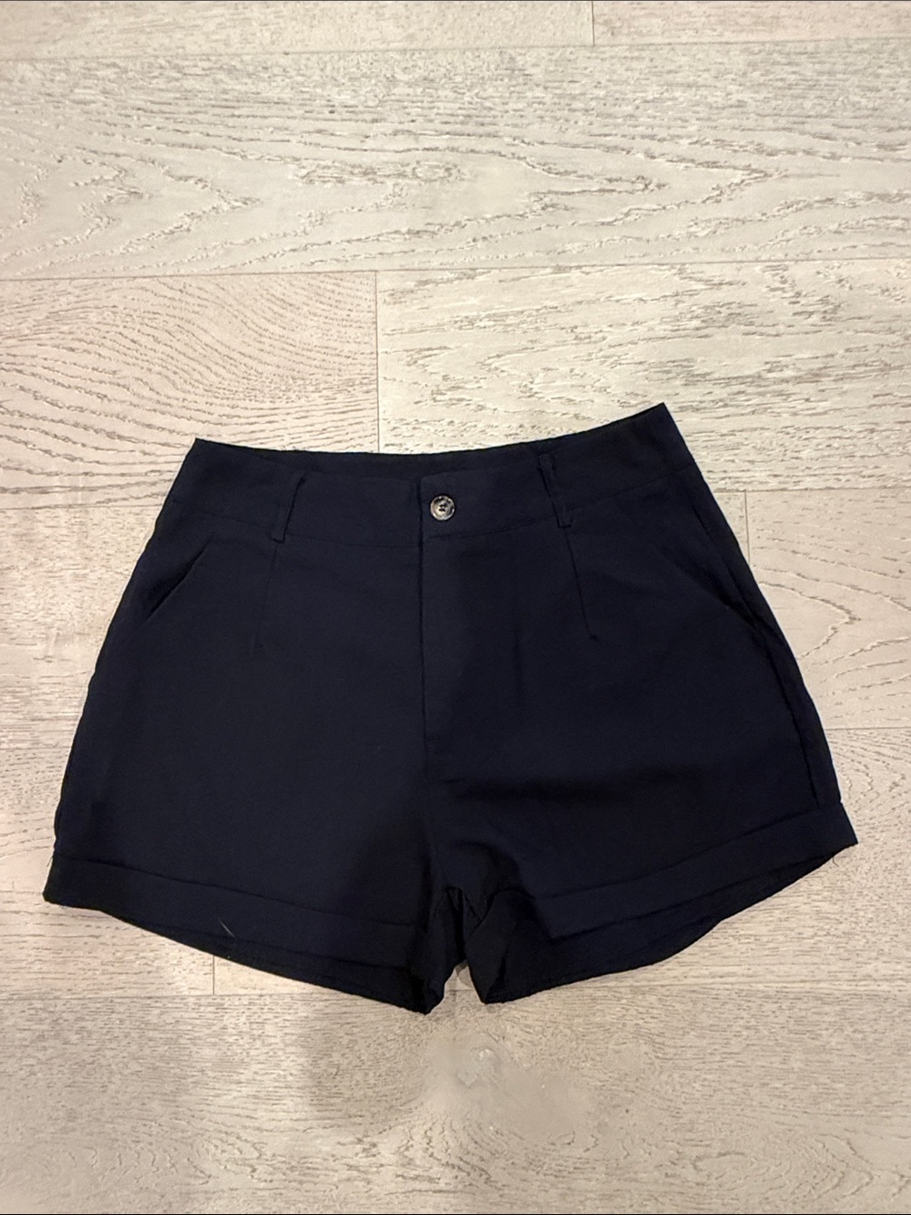 SHEIN Black Tailored High-Rise Bermuda Shorts